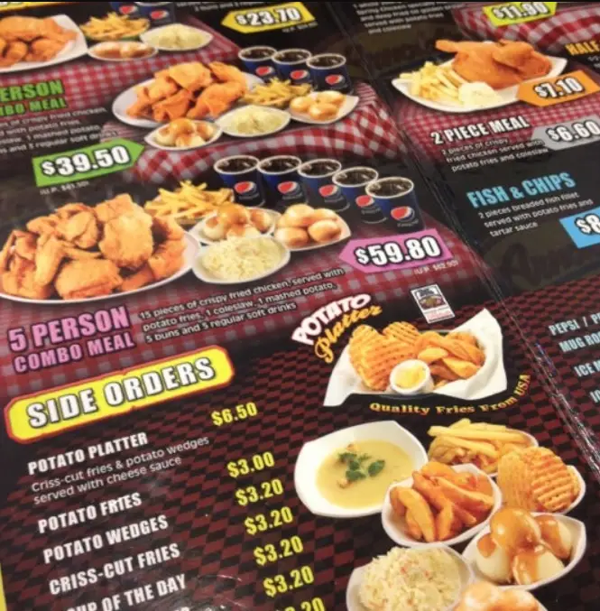 ARNOLD’S FRIED CHICKEN SINGAPORE MENU