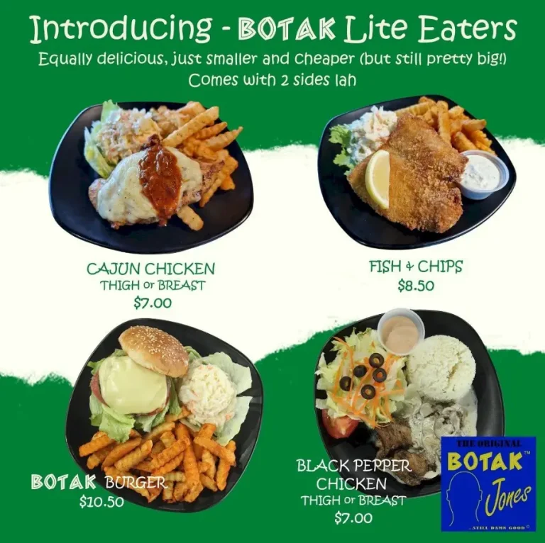 BOTAK JONES SINGAPORE MENU PRICES