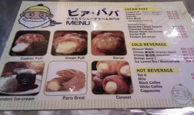 BREAD PAPA’S SINGAPORE MENU PRICES