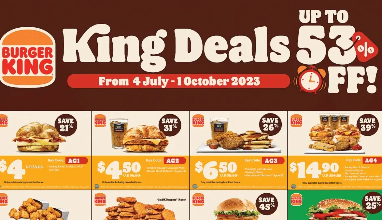 BURGER KING SINGAPORE MENU PRICES