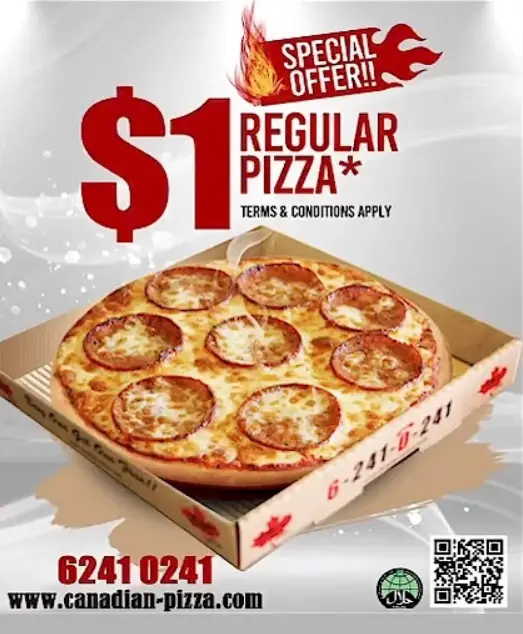 CANADIAN PIZZA SINGAPORE MENU PRICES