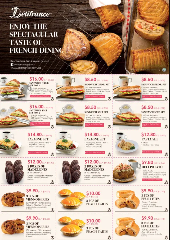 DELIFRANCE SINGAPORE MENU