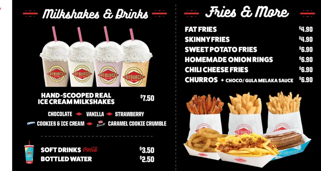 FATBURGER SINGAPORE MENU