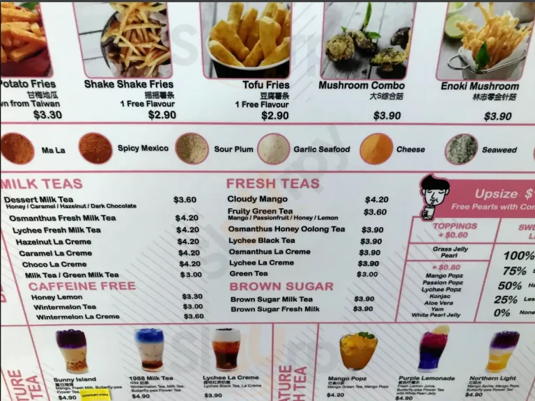 I LOVE TAIMEI SINGAPORE MENU PRICES