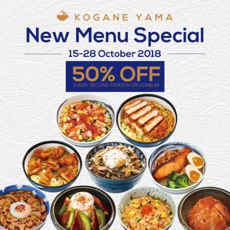 KOGANE YAMA SINGAPORE MENU PRICES