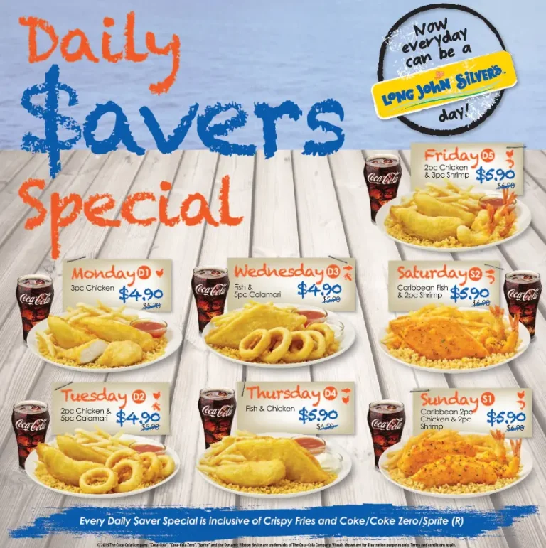 LONG JOHN SILVER’S SINGAPORE MENU PRICES