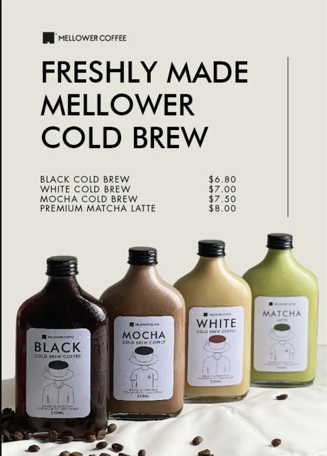 MELLOWER COFFEE SINGAPORE MENU PRICES