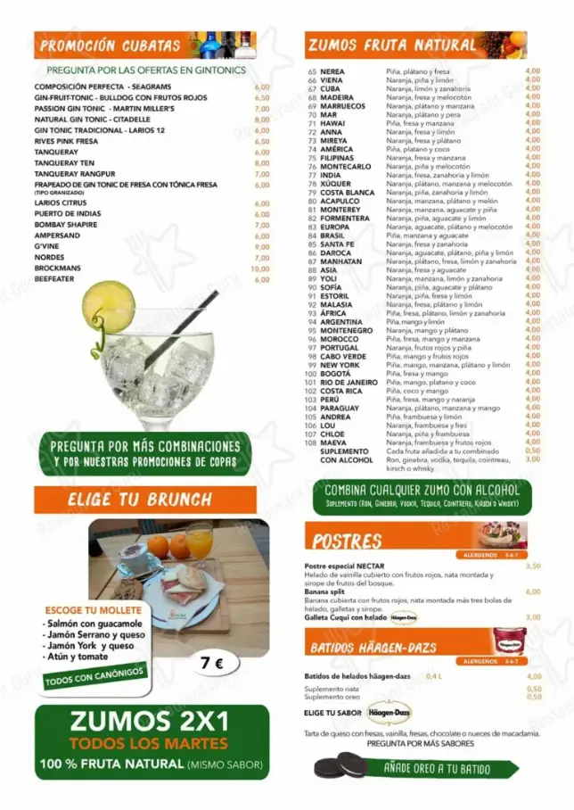 NECTAR SINGAPORE MENU PRICES