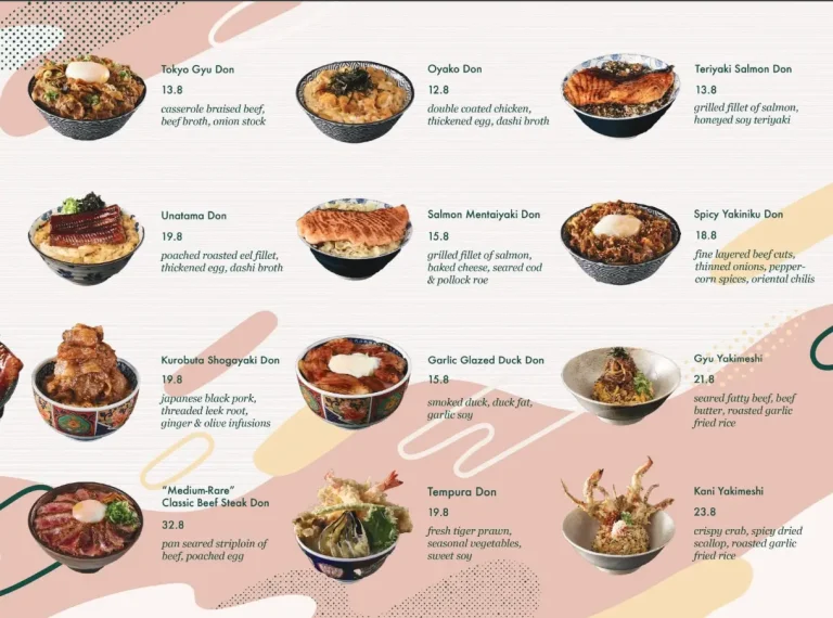 OMOTE SINGAPORE MENU PRICES