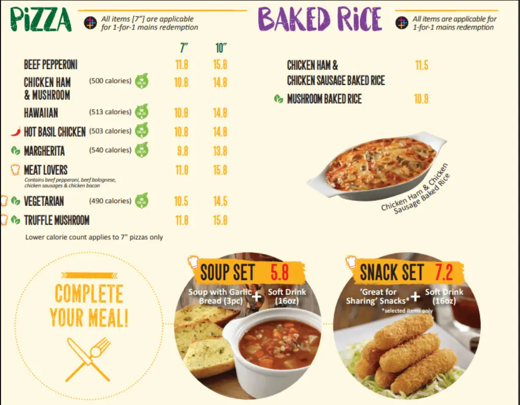 PASTAMANIA SINGAPORE MENU