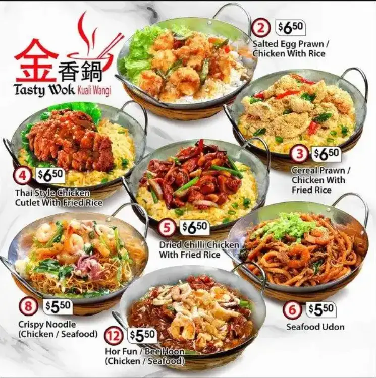 TASTY WOK SINGAPORE MENU PRICES