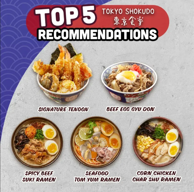 TOKYO SHOKUDO SINGAPORE MENU PRICES