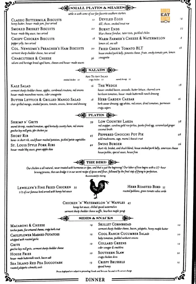 YARDBIRD SINGAPORE MENU PRICES