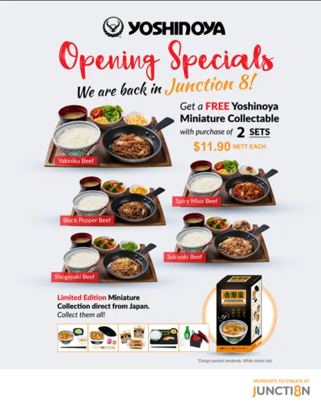 YOSHINOYA SINGAPORE MENU